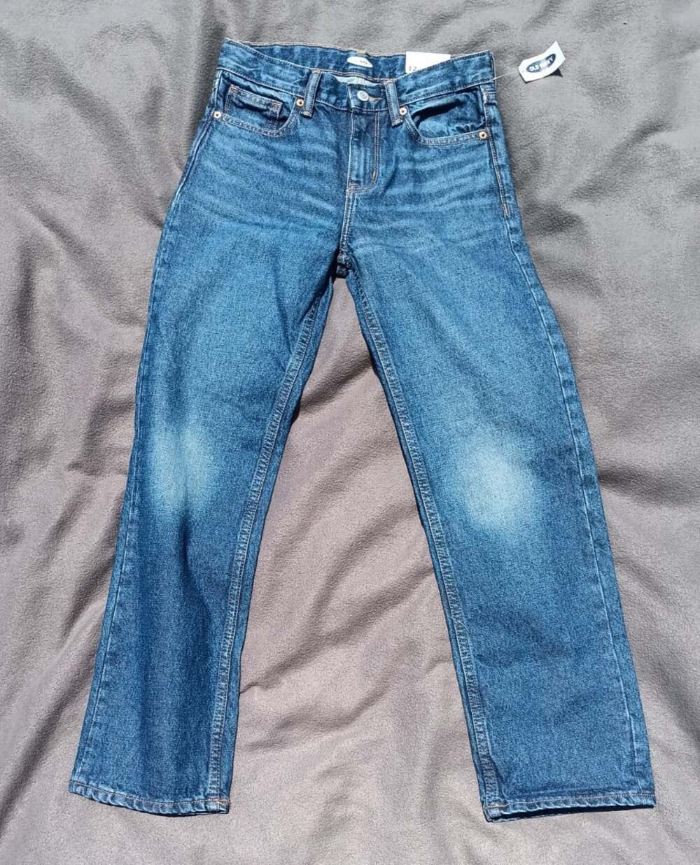 NWT Old Navy Size 12 Straight Leg Bootcut Denim Jeans Women’s Blue Mid Rise